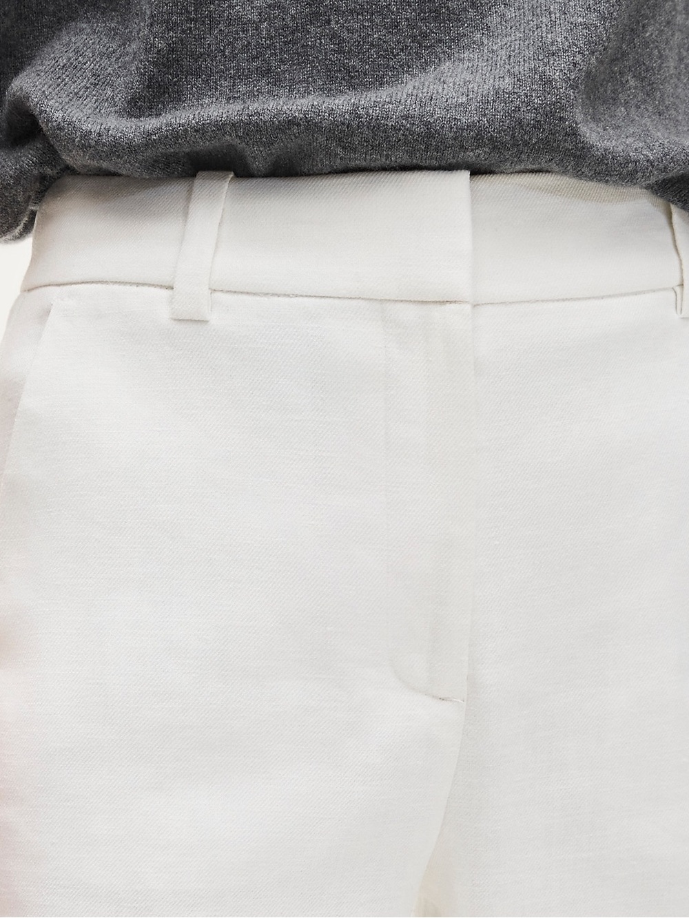 J. Crew Petite Carolina flare pant in stretch linen blend in White Size 2P NWT - Picture 3 of 11